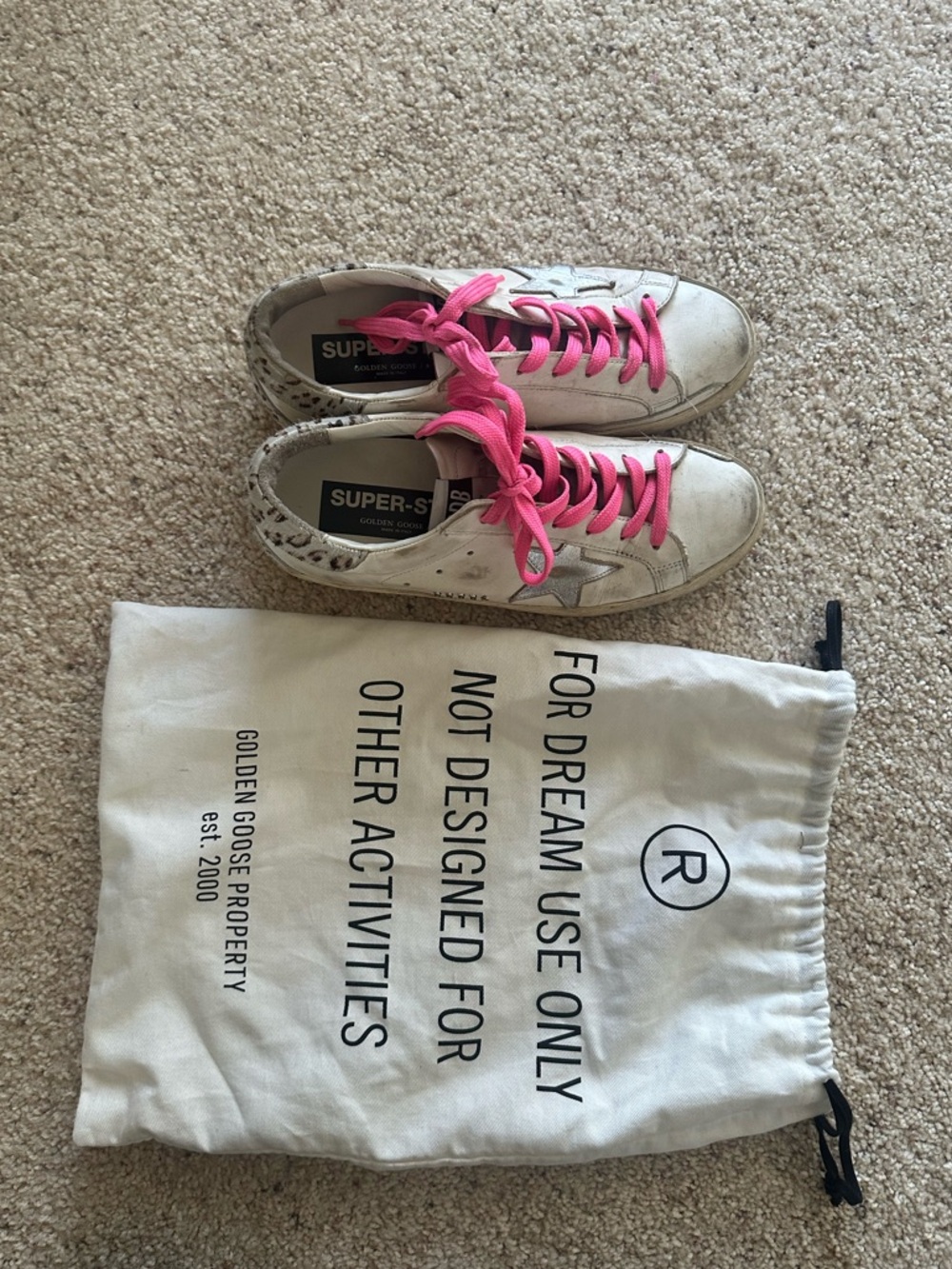 Super Star Classic Pink Laces Leopard Heel - Picture 5 of 12